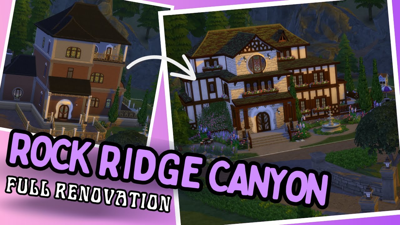 The Sims 4 Speed Build: Rock Ridge Canyon Renovation // No CC