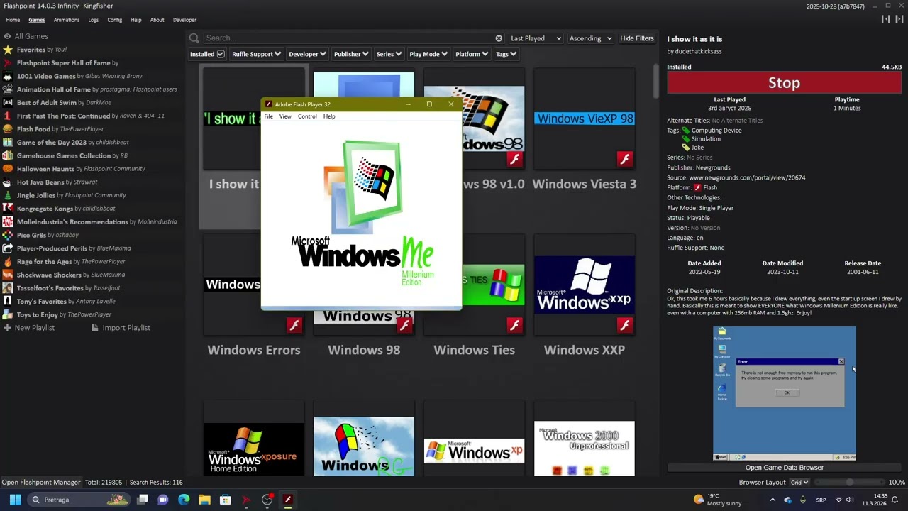 Windows ME - Startup (Flash Parody)