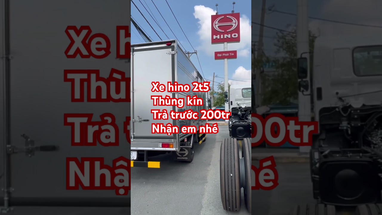 Xe hino 2t5 th&ugrave;ng k&iacute;n | hino 710 2.5 tấn, #phutunghino, #hino2t5, #thungkin, #hino710