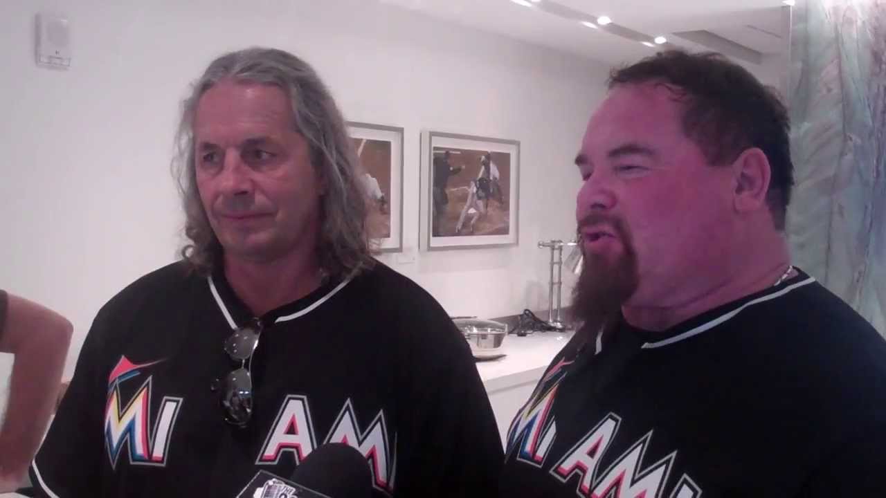 Hart Foundation (Bret Hart, Jim Neidhart) at Marlins Park Aug 2013 (P1)