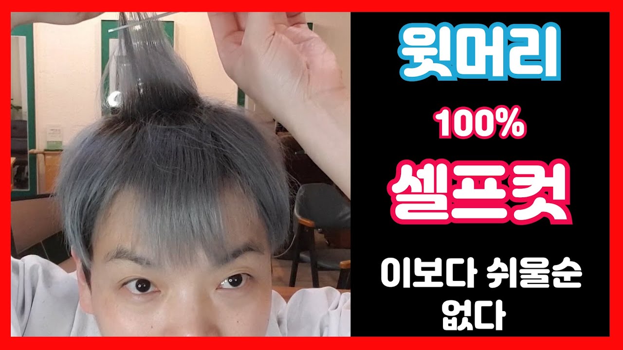윗머리 쉽게 혼자자르는 방법