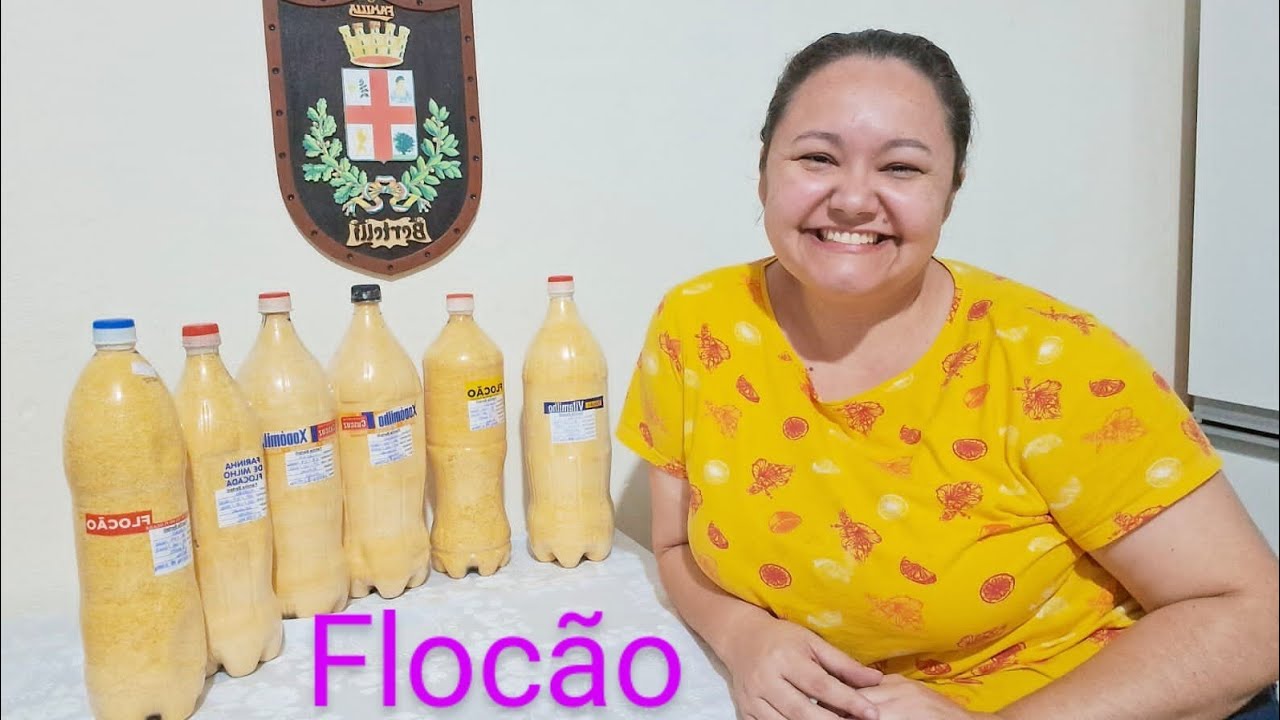 Flocão #farinha de #milho #flocão  #armazenamento #cuscuz #compras #alimentos #garrafapet #dicas