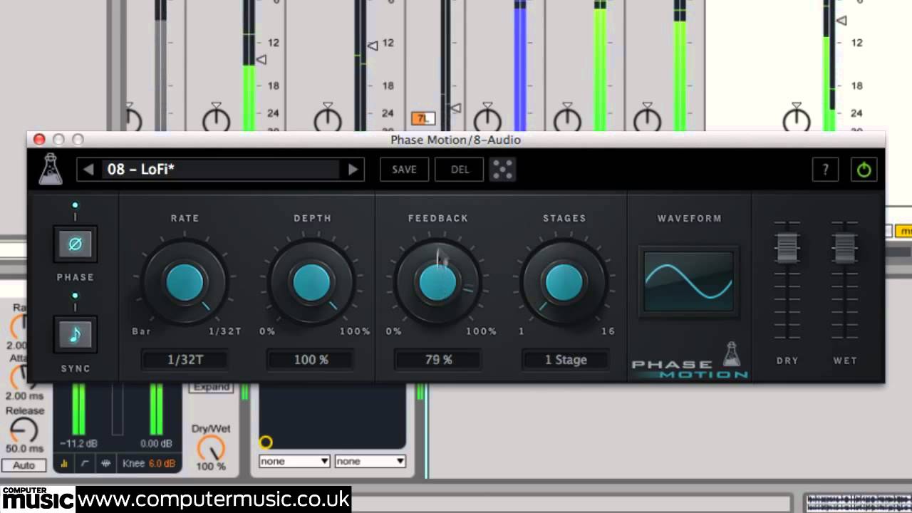 AudioThing's Phase Motion phaser VST/AU plugin in action!