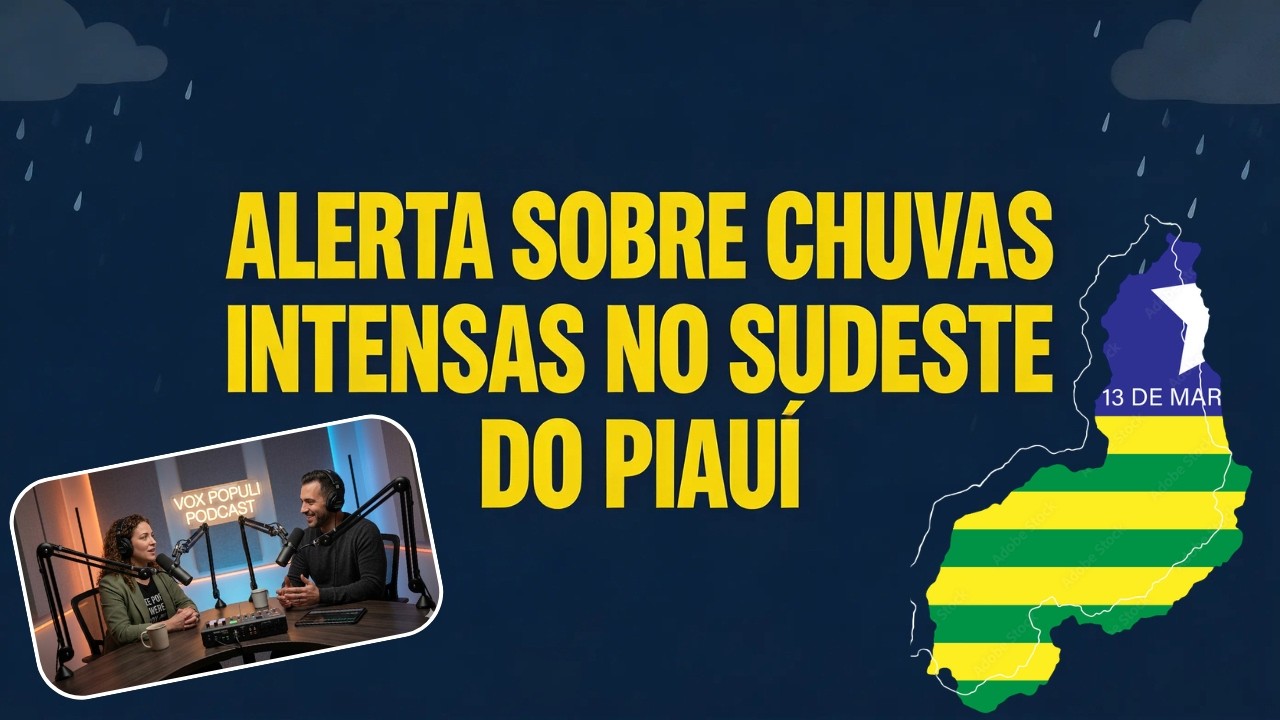Falando sobre fortes chuvas no Piauí