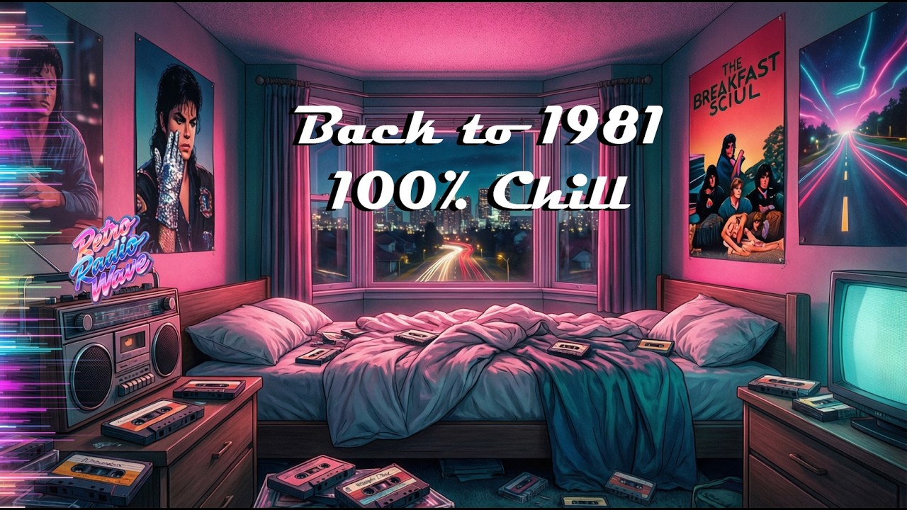 Sleepless Bedroom 80s 🌙 Lofi Radio for Late Night & Studying