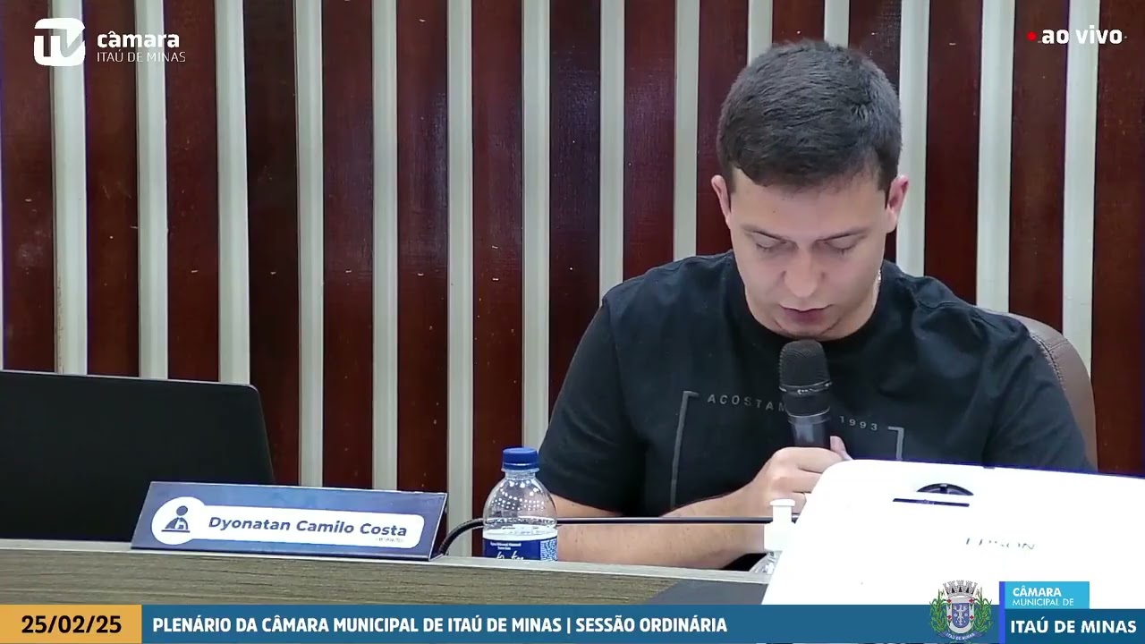 SESSÃO ORDINÁRIA DO DIA 25/02/2025