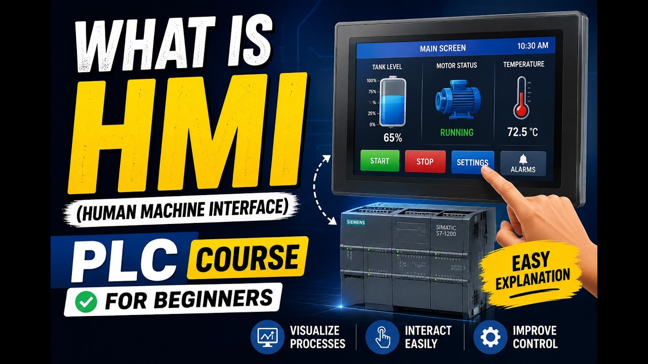 What is HMI (Human Machine Interface) || PLC Course for beginners