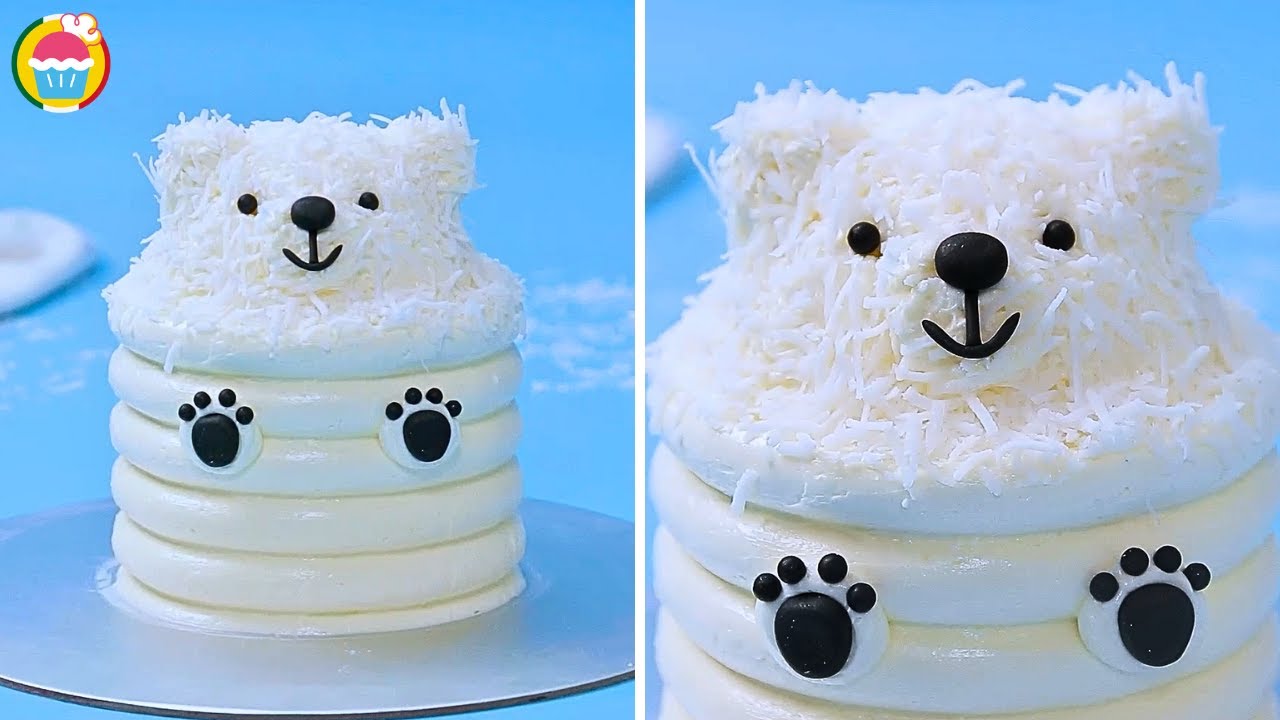 DeliWow | Pastel de Oso Polar | Reposter&iacute;a de invierno f&aacute;cil y deliciosa
