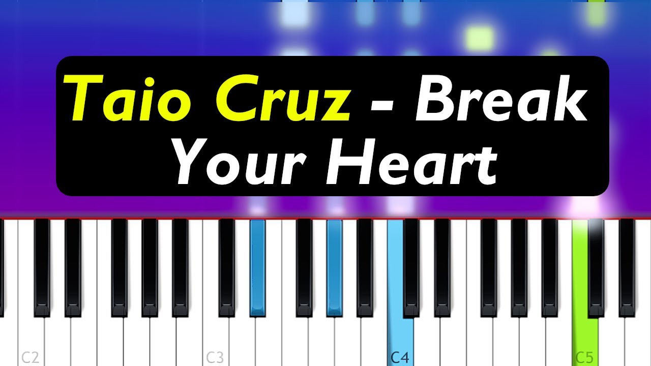 Taio Cruz - Break Your Heart (Piano Tutorial)
