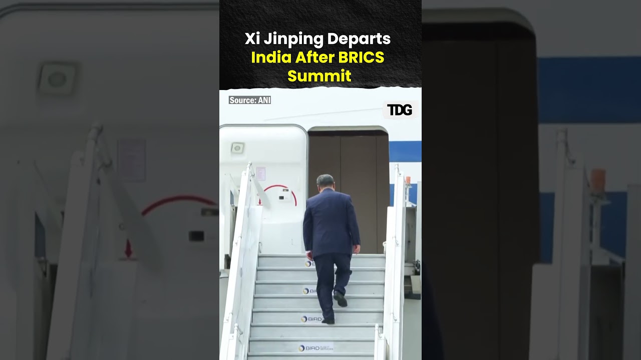 Chinese President Xi Jinping Departs India After BRICS Summit
