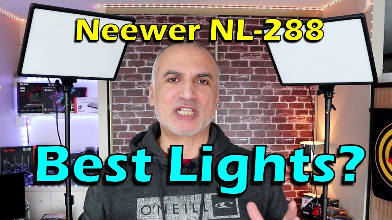 Neewer 18 inch  NL288 ARC Video LED Lights Best Settings and Review