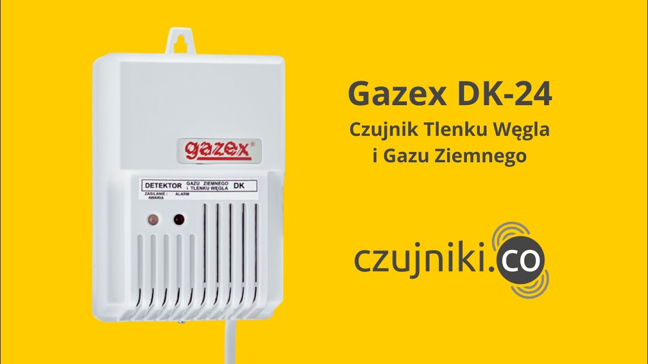 Czujnik tlenku węgla (czadu) i gazu ziemnego Gazex DK-24 - czujniki.co