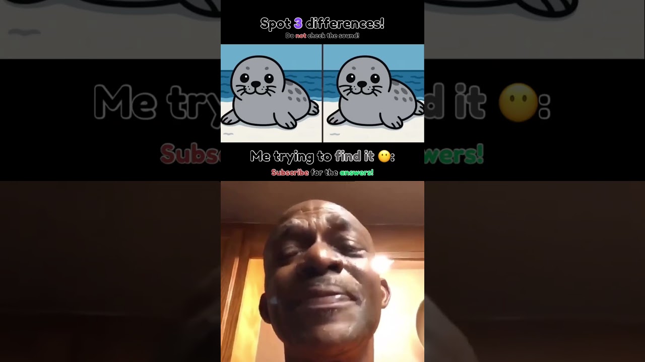Subscribe for the answers! 😭😭#funny #meme #youraveragenoob #spotthedifference #puzzle