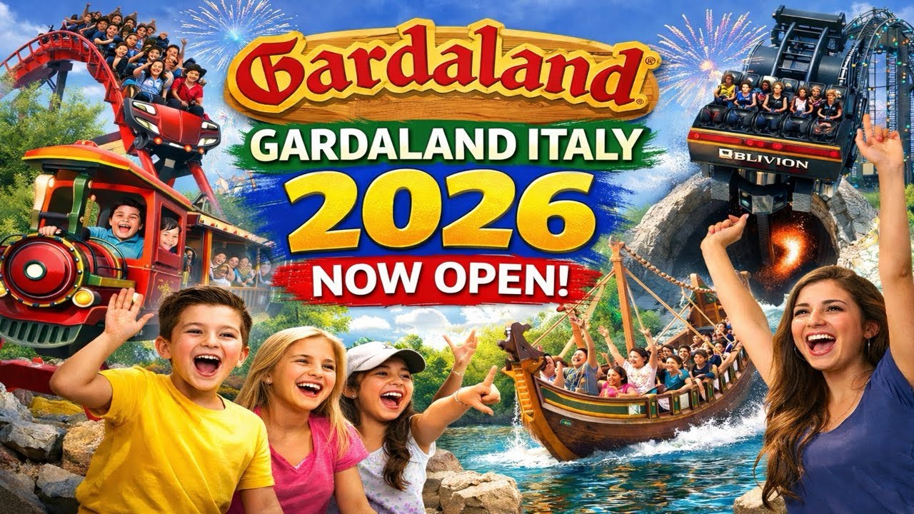 Gardaland Italy Full Tour 2026 | All Rides | Gardaland Resort Italy