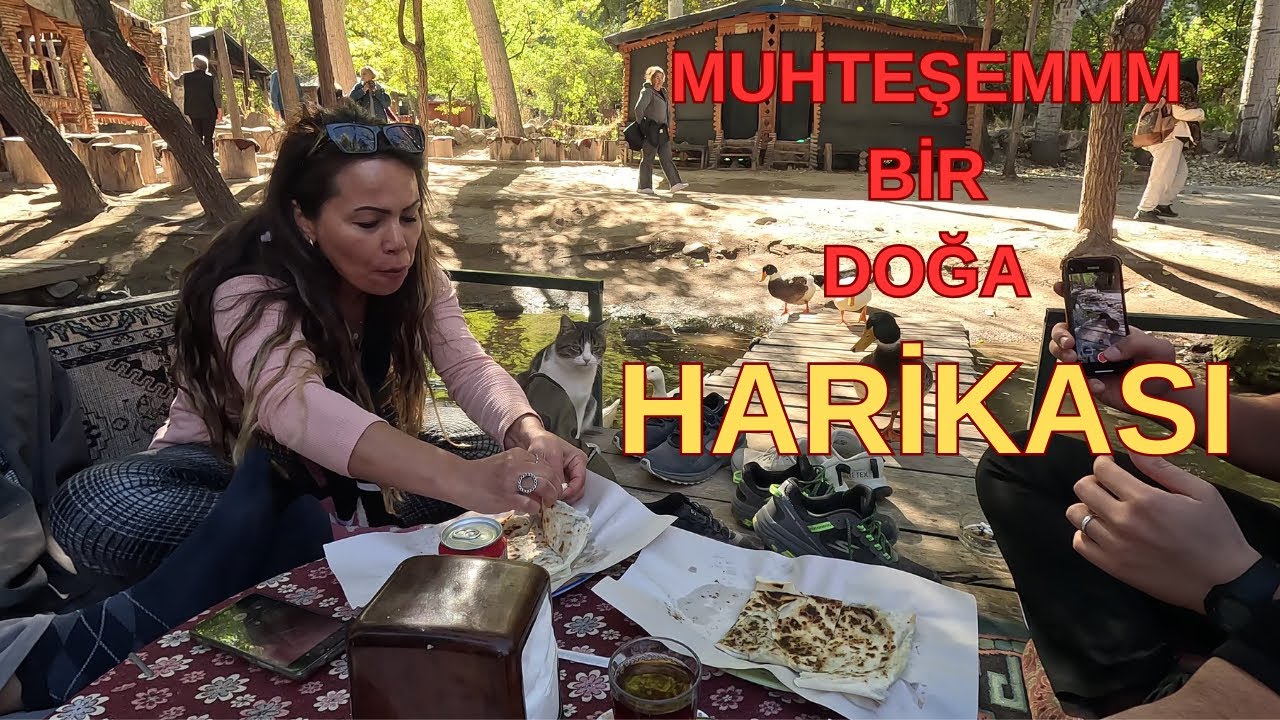 SOLUNDA DERE SAĞINDA AĞAÇLAR ÇİÇEKLERLE KİLOMETRELERCE HARİKA BİR VADİ/IHLARA VADİSİ/NEVŞEHİR