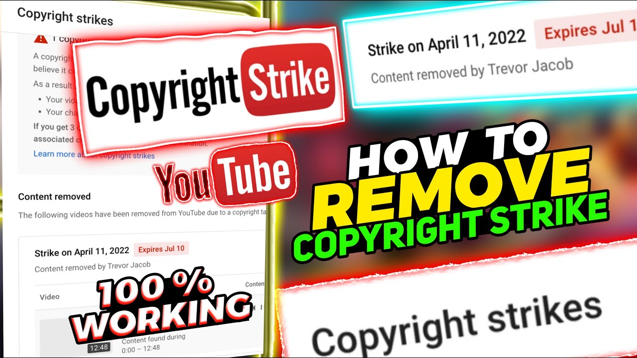 How to Remove Youtube Copyright Strike 2022