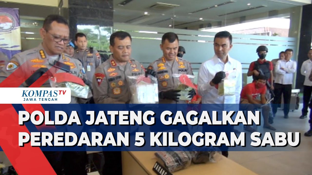 Polda Jateng Gagalkan Peredaran 5 Kilogram Sabu