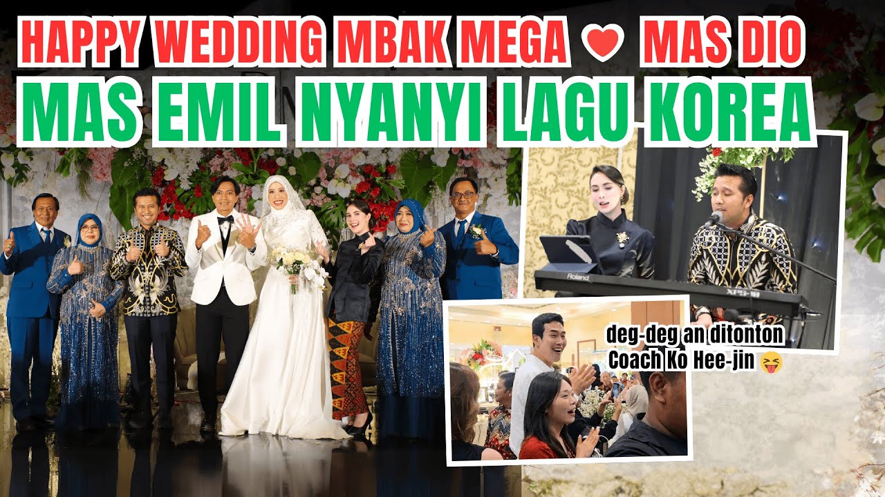 DATANG NIKAHAN MEGAWATI, MAS EMIL NYANYI LAGU KOREA 😍| Arumi Bachsin