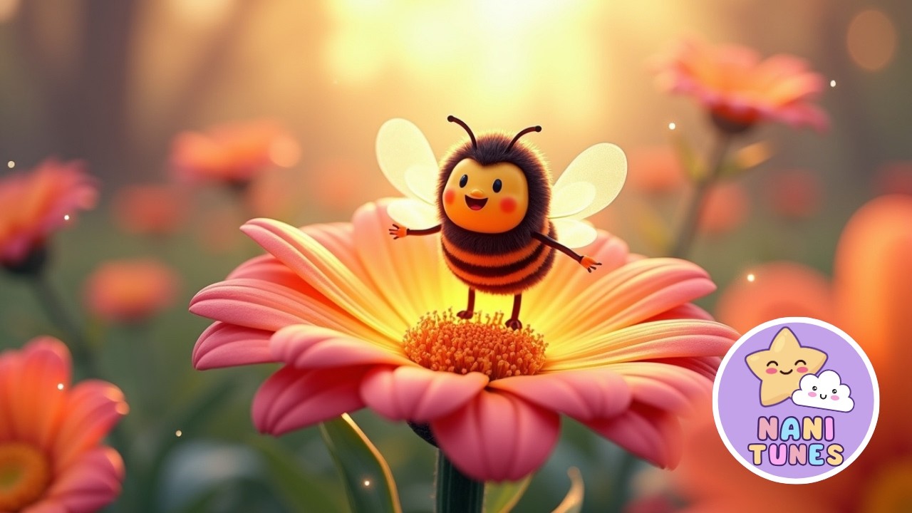 🌈🐝 Abelhinha Zumbidora | Música Infantil com Animais 🎶🌼