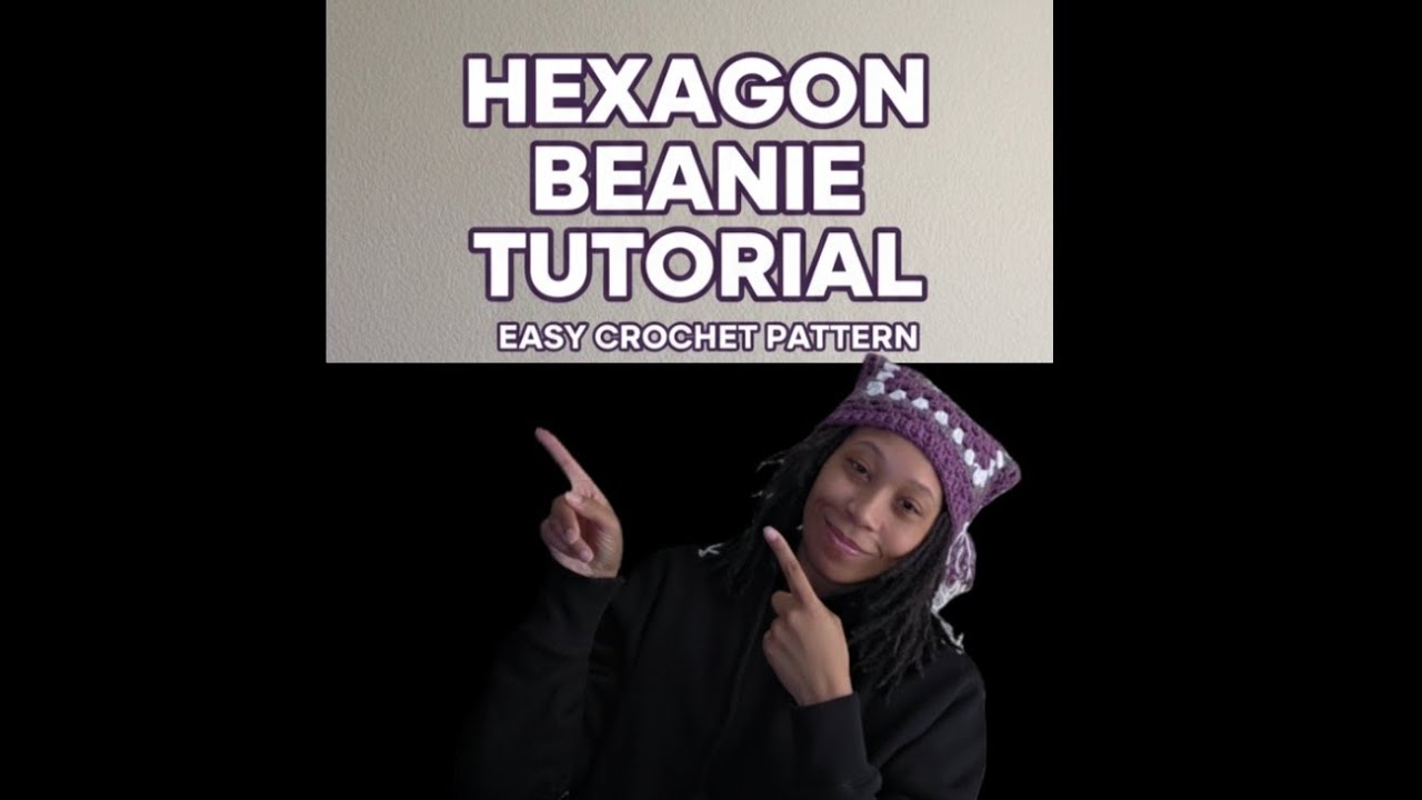 How to Crochet a Hexagon Beanie (The Easiest Cat Ear Hat!)​