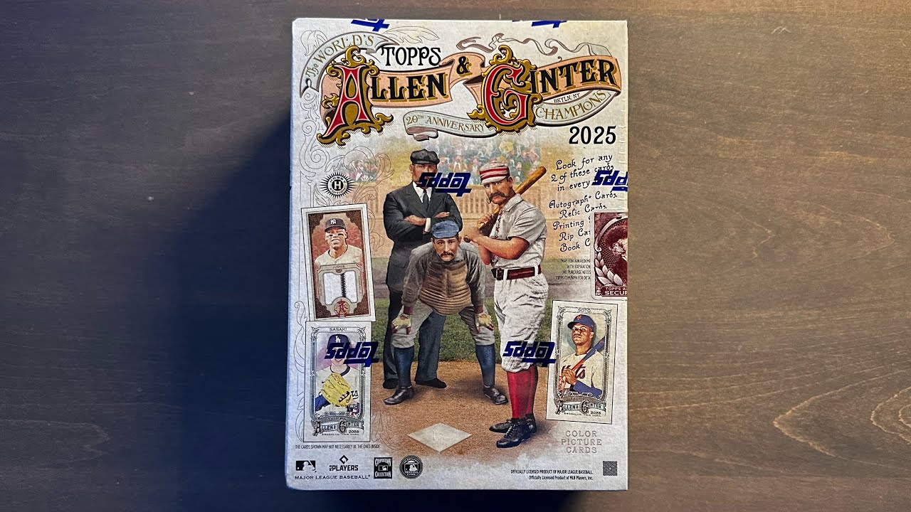 Покойся с миром, карточка! Распаковка коллекционной бейсбольной коробки Topps Allen & Ginter 2025...