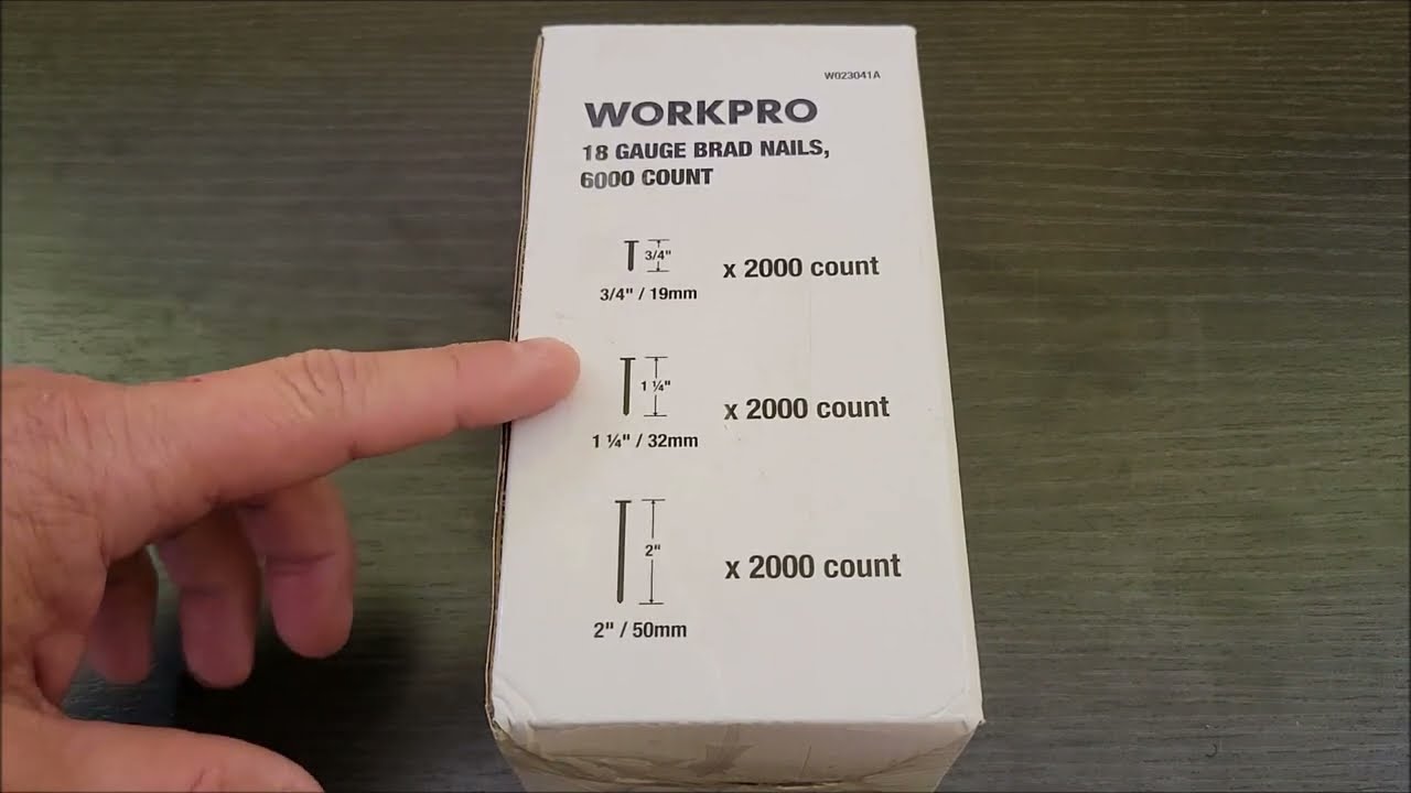 What You Should Know - WORKPRO 18 Gauge Brad Nails