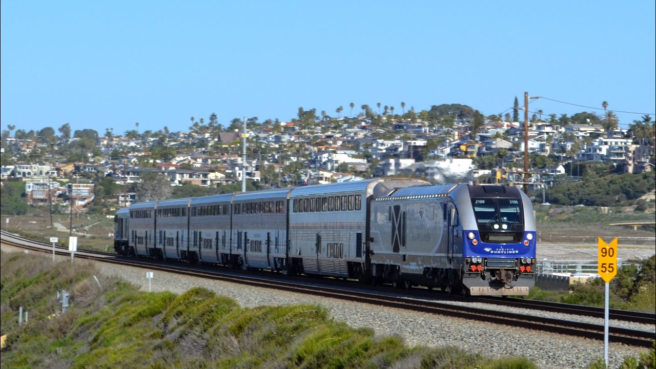 Trains in Carlsbad Village, Solana Beach, and Encinitas 1/31/26