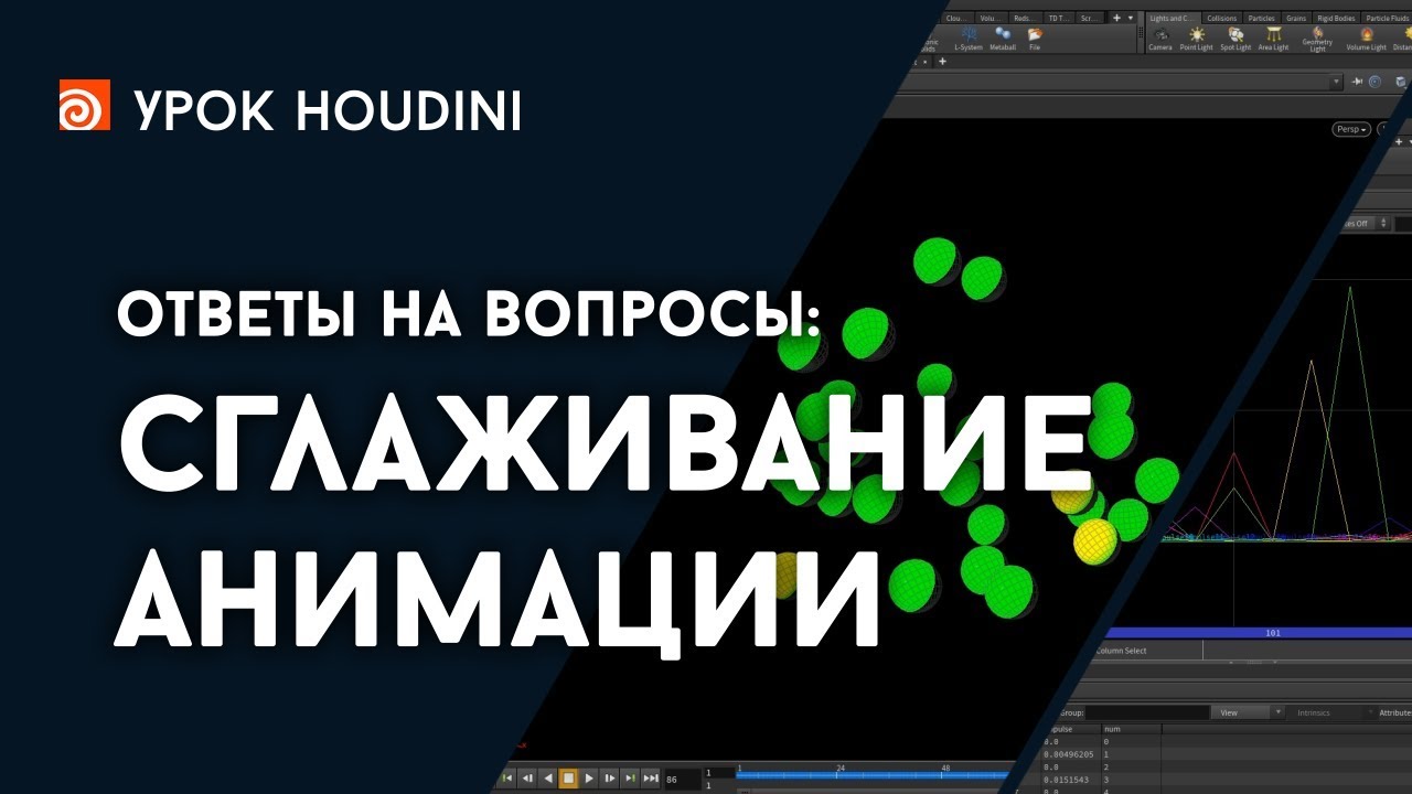 Houdini - Ответы - Сглаживание анимации