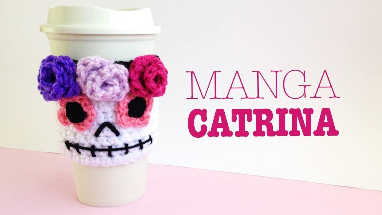 Catrina Manga Para Vaso A Crochet