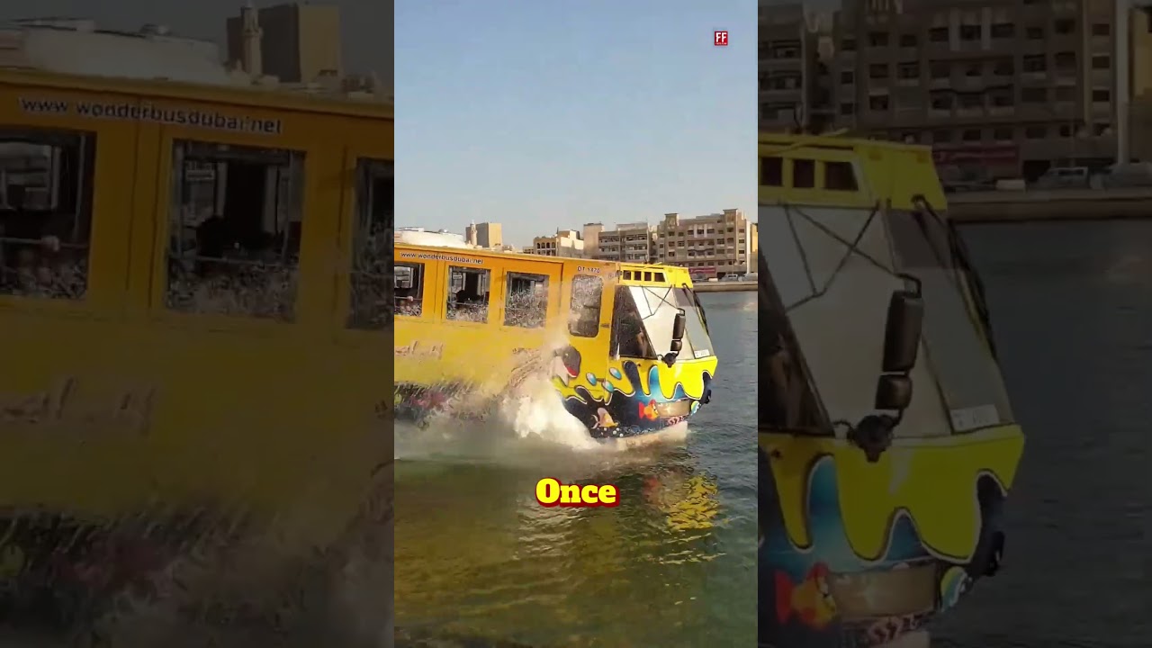 Автобус-амфибия! Ездит по суше и плавает по воде!