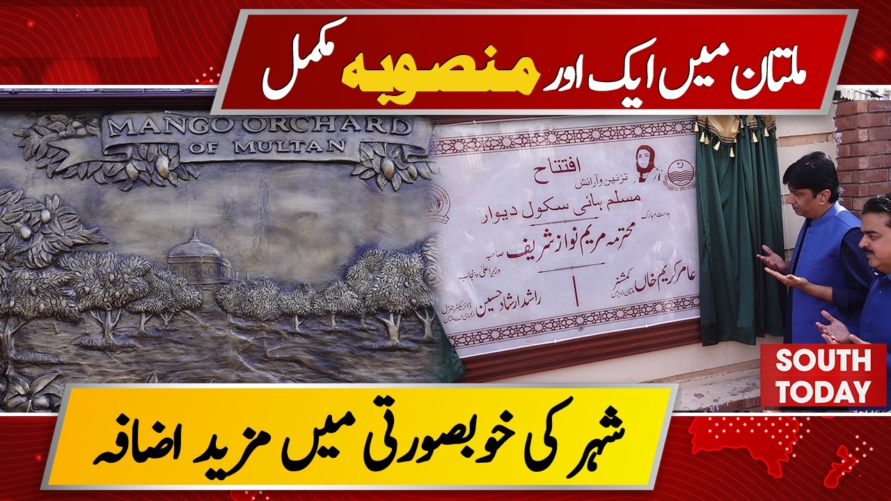 New Project Completed in Multan | City Beautification and Traffic Solution | South Today