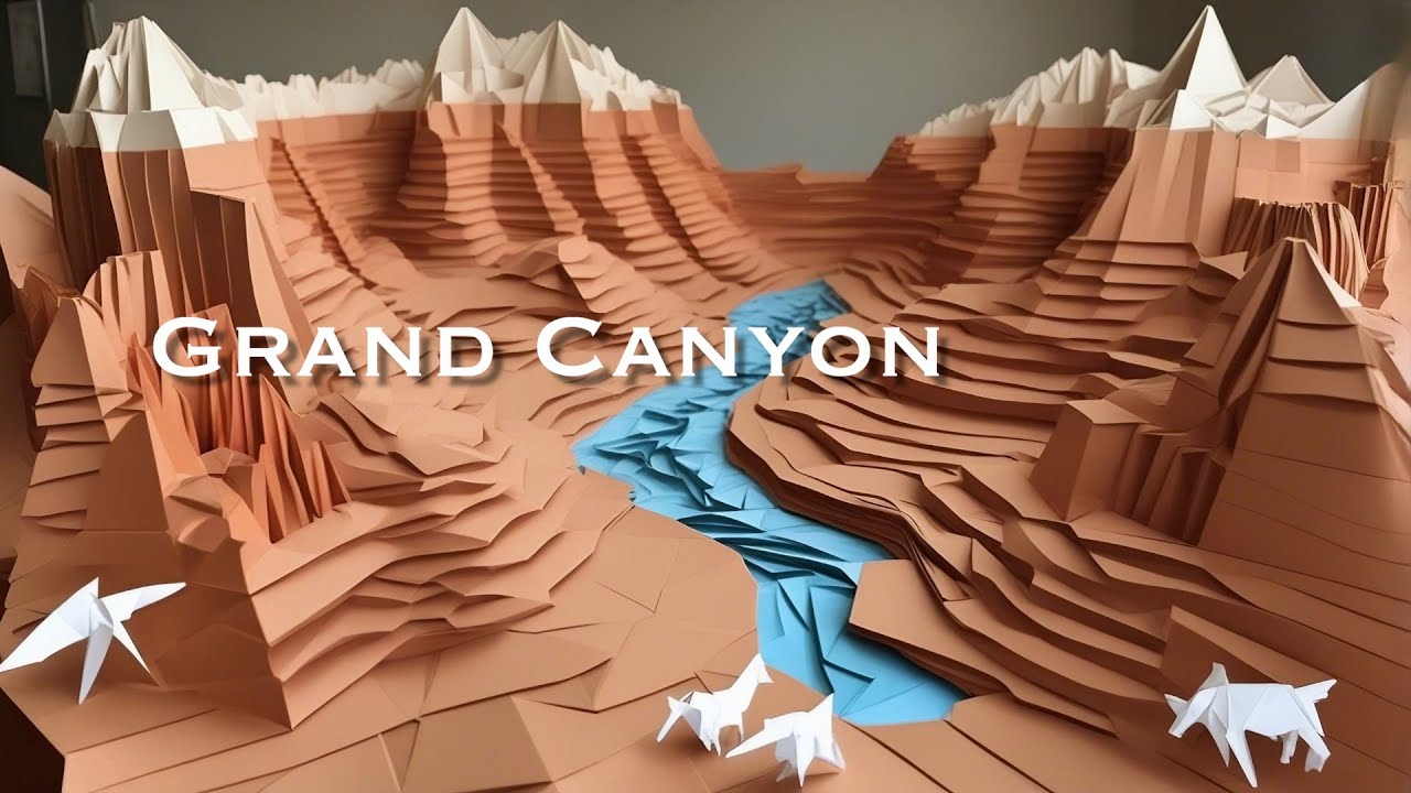 I asked AI to create world monuments in paper art.