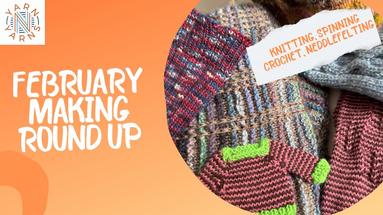 Февральский обзор творчества // Вязание спицами // Вязание крючком // Прядение // Валяние иглой