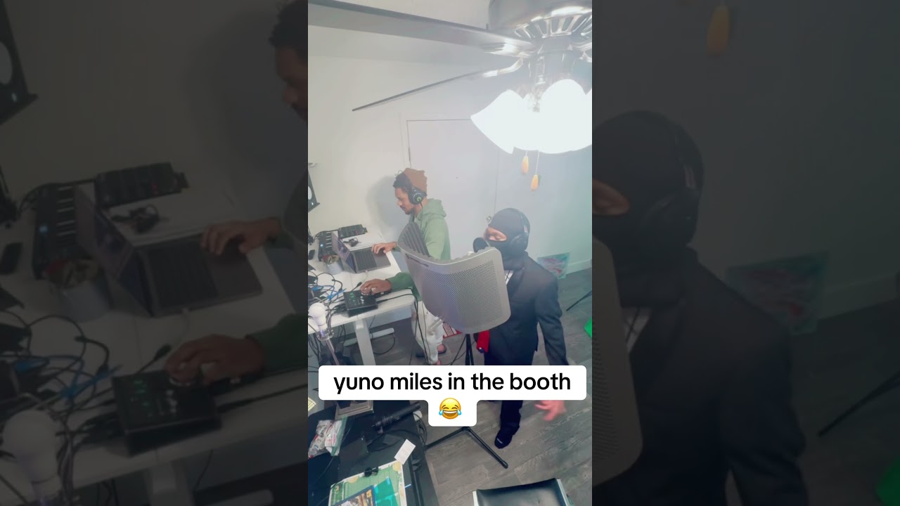 Yuno Miles in the booth 😂