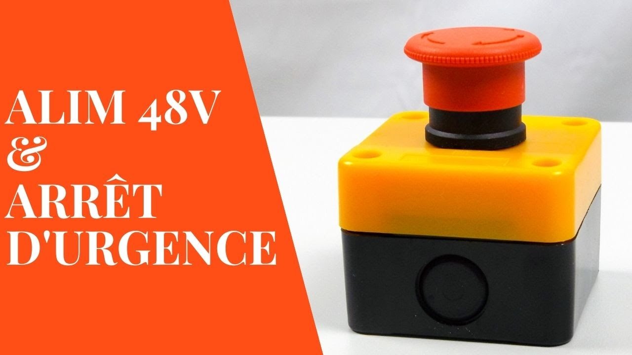 CNC A3X 1800 - Electronique - Alimentation 48V et Arrêt d'urgence