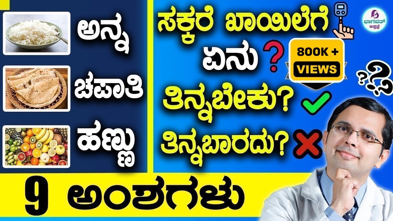 V70 - Diabetes Control Diet tips | ಸಕ್ಕರೆ ಖಾಯಿಲೆಗೆ ಏನು ತಿನ್ನಬೇಕು? ಏನು ತಿನ್ನಬಾರದು?