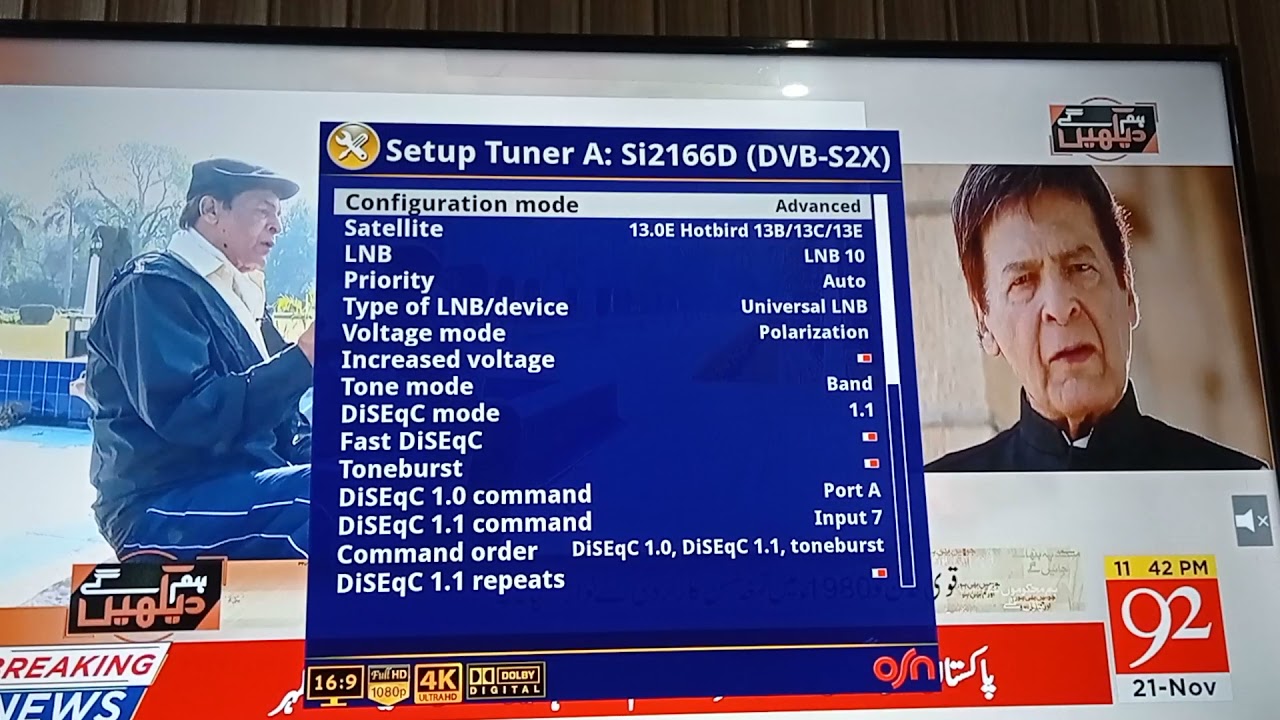 Linux Satellite Receiver All Settings