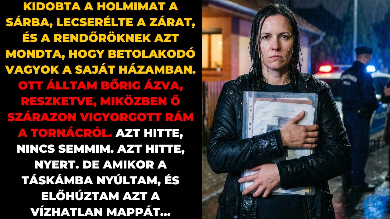 Anyósom kizárt a saját házamból az esőben. Nem sejtette, hogy a rendőrök engem igazolnak majd