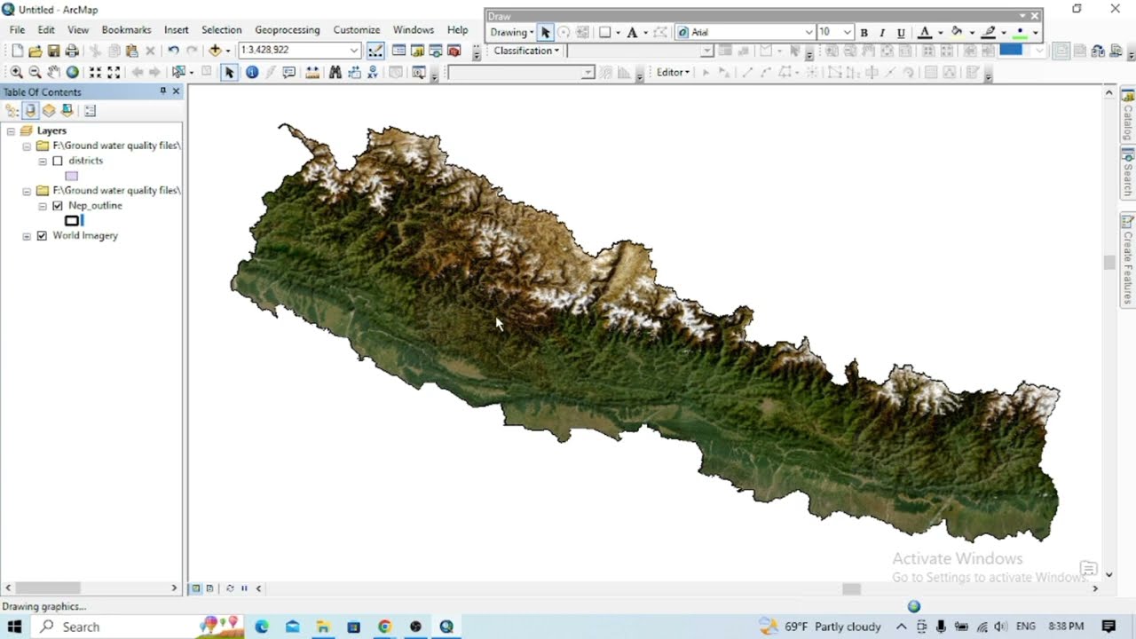 How to add basemap in ArcGIS @gistutorial