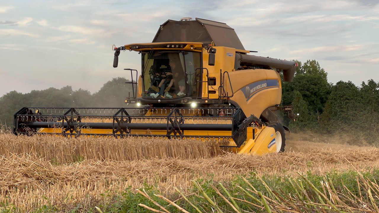 Deuxième chantier de hier soir dans le blé 🌾 avec la cx8.70 avec la cuma de Loyat