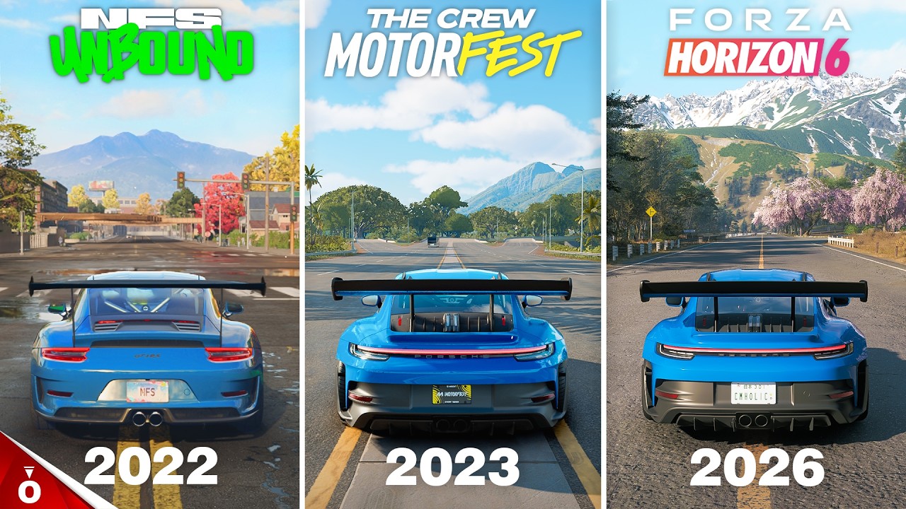 The Speed Canvas: Forza Horizon 6 vs NFS Unbound Unbound vs The Crew Motorfest