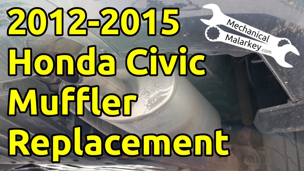 Замена глушителя Honda Civic 2012-2015
