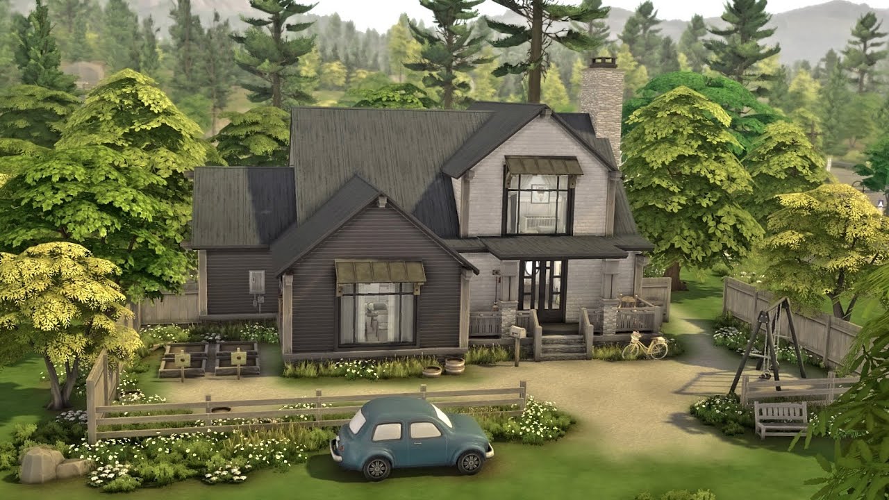 Multigenerational Rustic Family Home | The Sims 4 Speed Build (No CC)