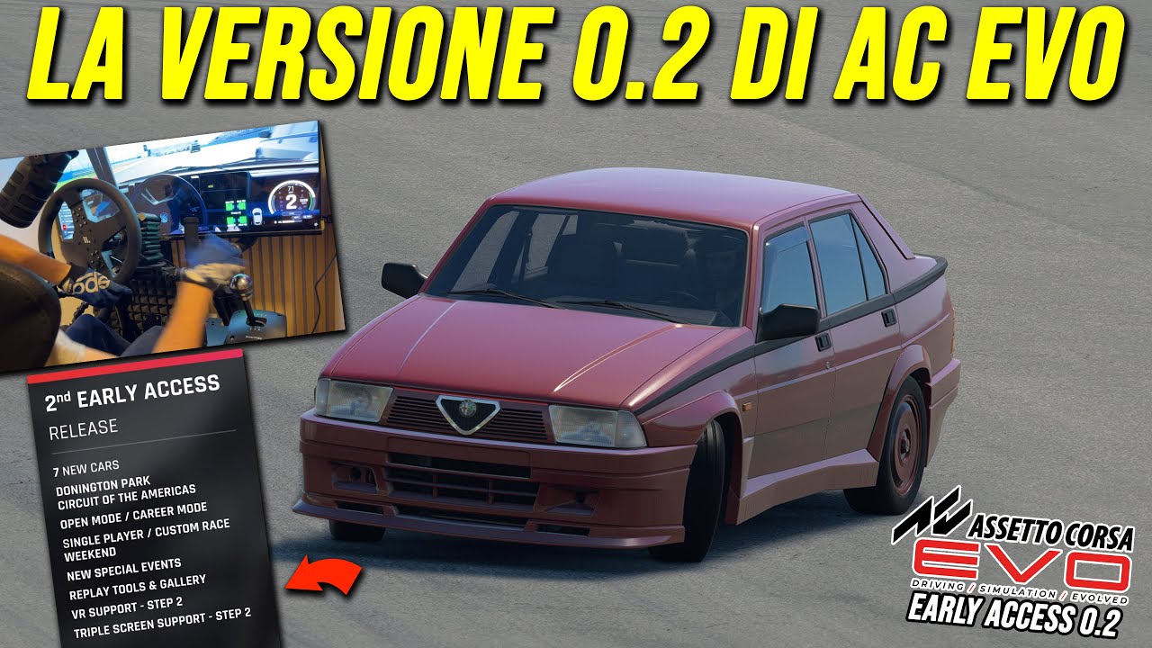 Assetto Corsa EVO 0.2 con 2 NUOVE PISTE & 7 AUTO! Circuit of The Americas e Donington Park!