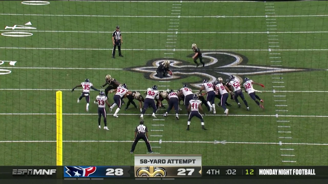 Will Lutz Game Winning 58 Yard Field Goal | Texans vs. Saints | NFL