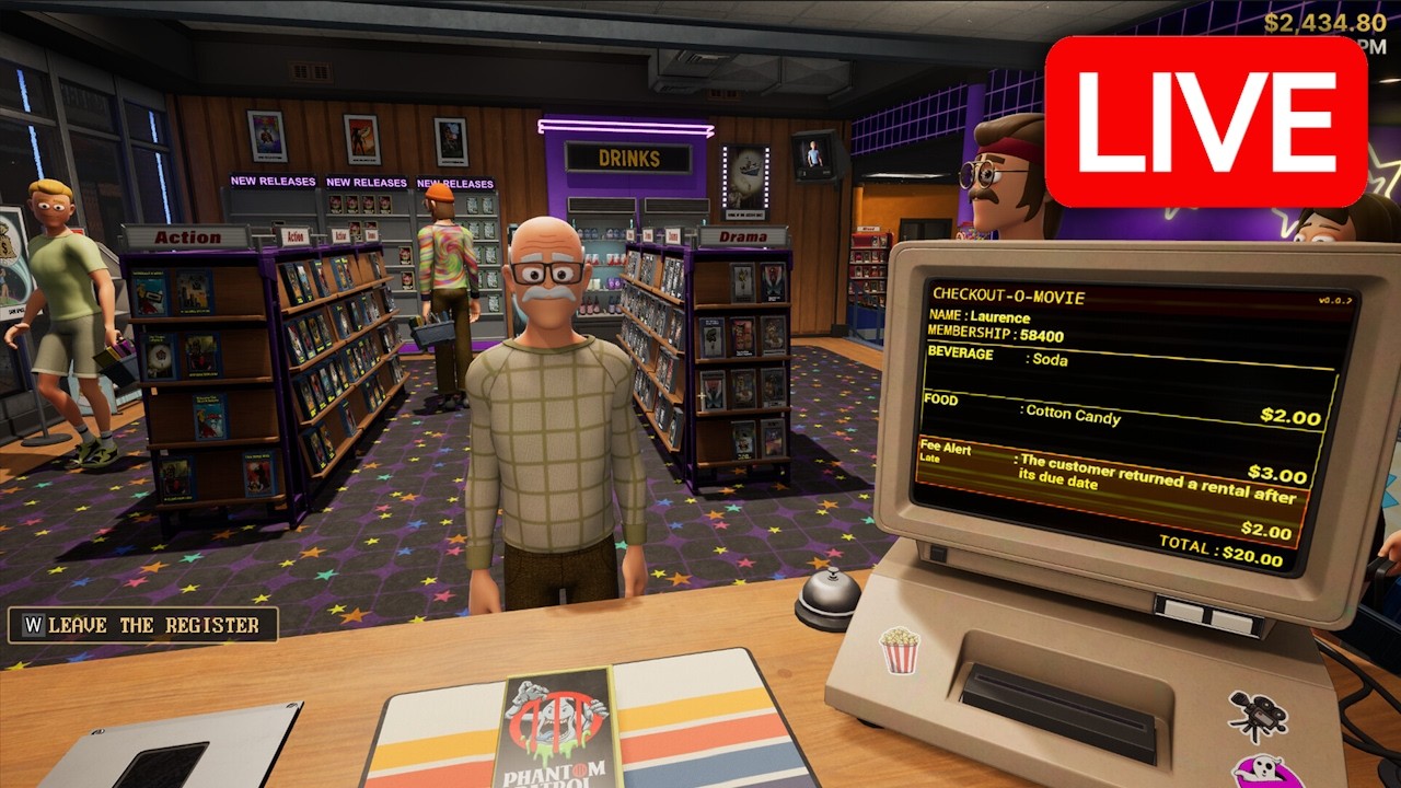 Playing a New Simulator About Running a Video Store - Retro Rewind  LIVE 🔴
