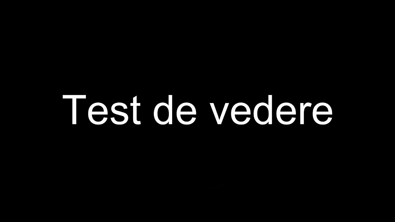 Test de vedere