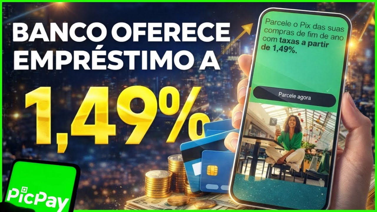 PICPAY Realizando Empréstimo Via PIX no Cartão de Crédito Parcelado Com Taxa a Partir de 1,49%😱