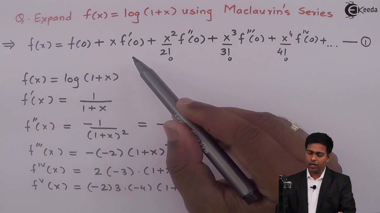 Expansion of log1+x using Maclaurin's series