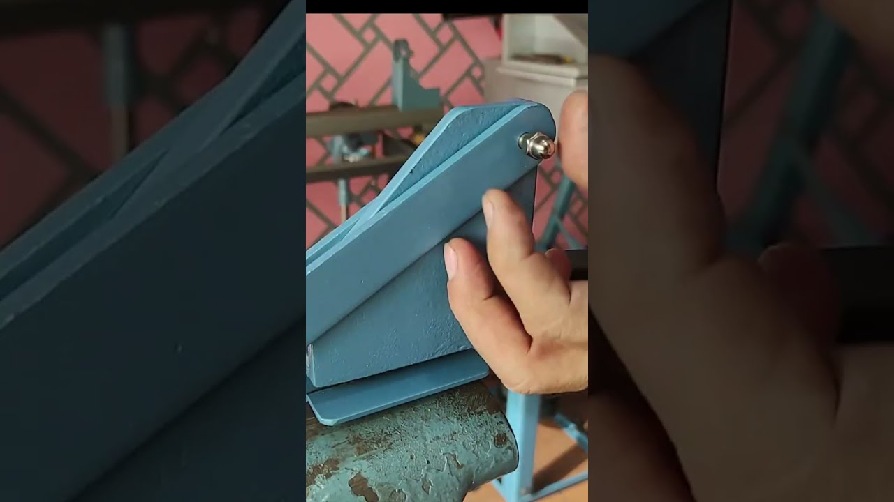 Cortador de laminas con tijera de herreria